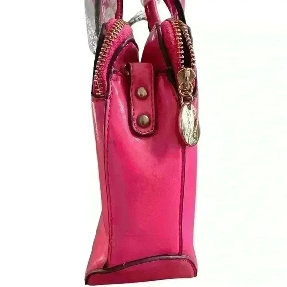 Hot Pink Women’s Purse Tote Bag Handles Strap New with Tags Medium - Picture 12 of 16